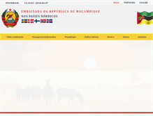 Tablet Screenshot of embassymozambique.se